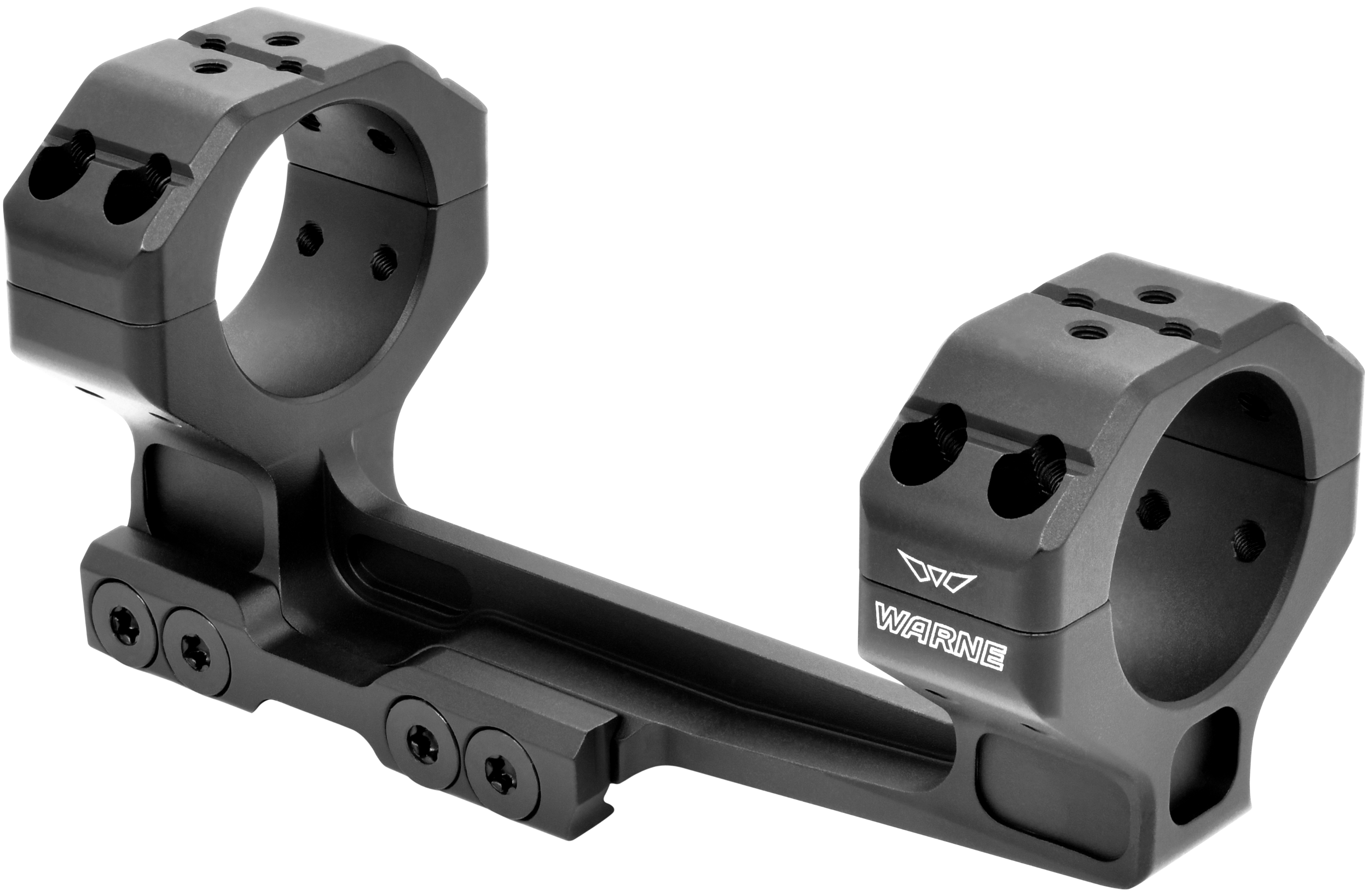 Warne 7818M Precision Cantilever Mount Scope Mount/Ring Combo Black Anodized 30mm 0 MOA