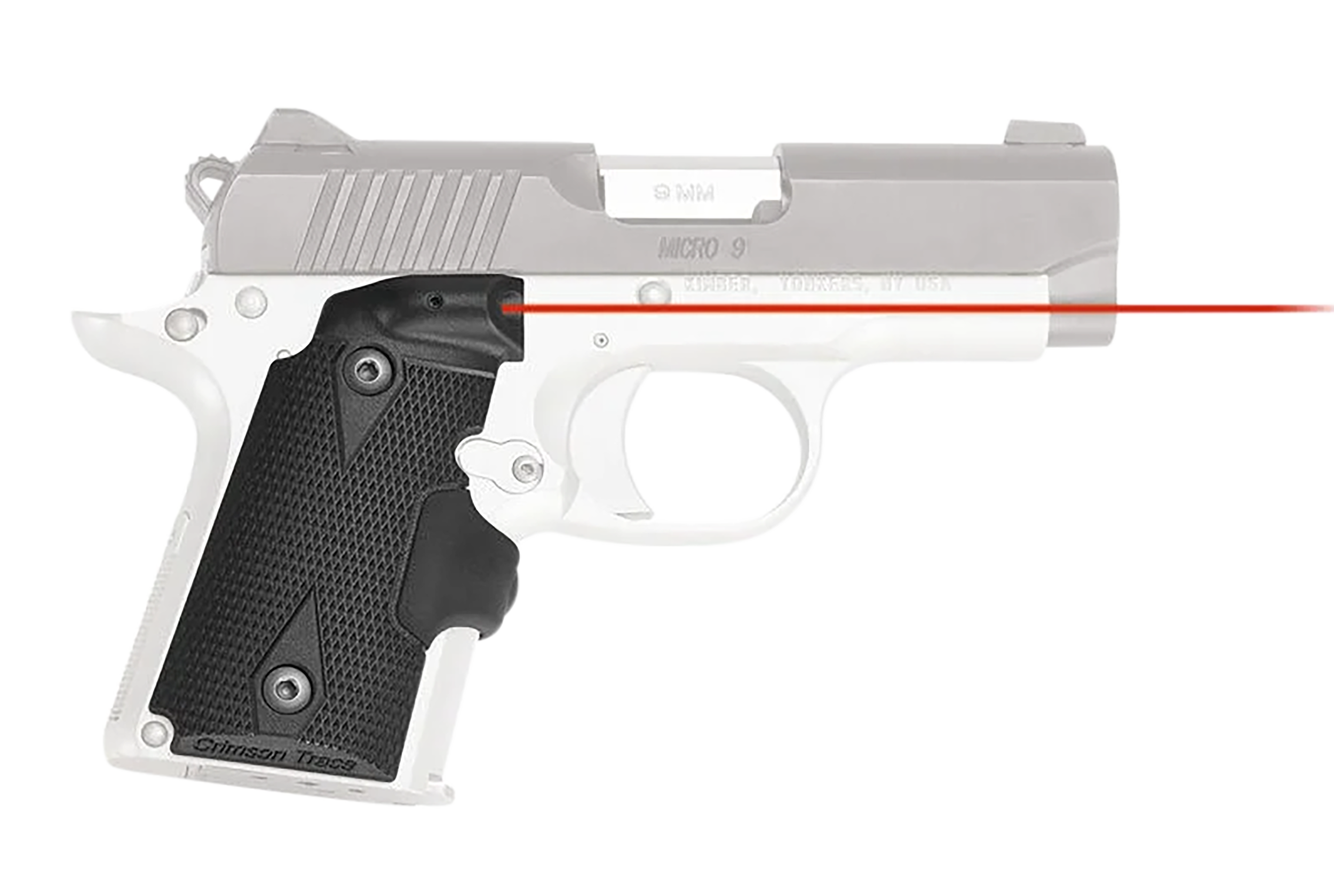 Crimson Trace 0152601 Lasergrips  Fits Kimber Micro 9, Red Laser Black Polymer