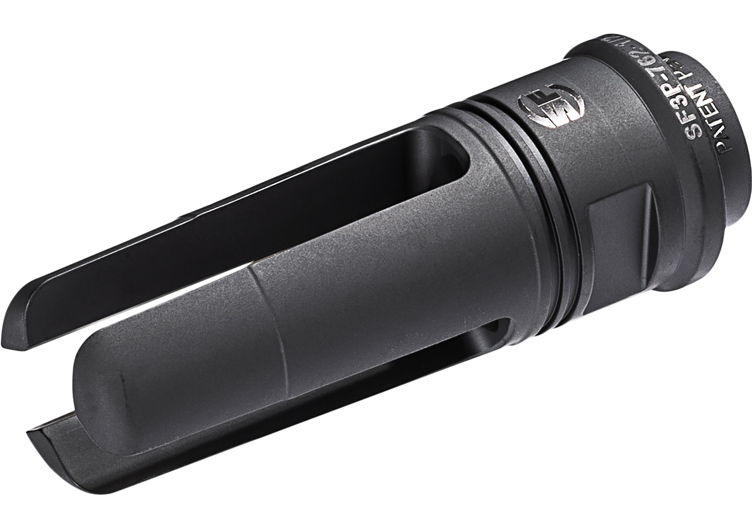 SureFire SF3P7625824 SOCOM 3-Prong Flash Hider Black DLC Stainless Steel with 5/8"-24 tpi Threads & 2.60" OAL for 7.62mm AR-10