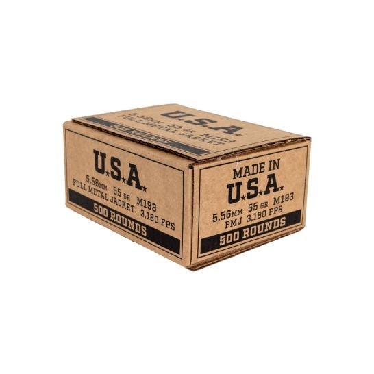 WINCHESTER LAKE CITY M193 5.56 55G FMJ 500RD BX 1000RD CASE