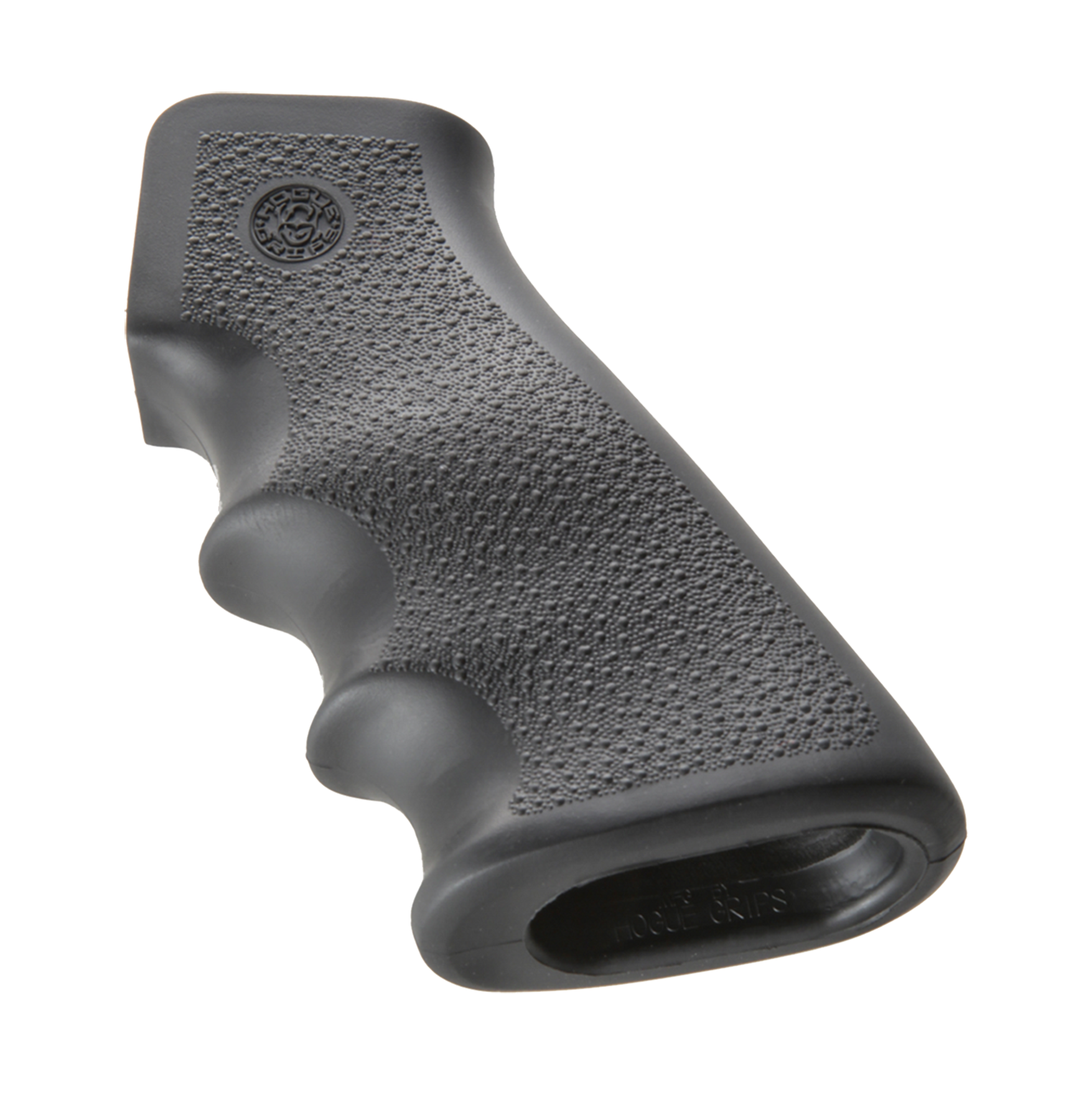 Hogue 15000 OverMolded Grip Black Rubber with Finger Grooves for AR-15, M16