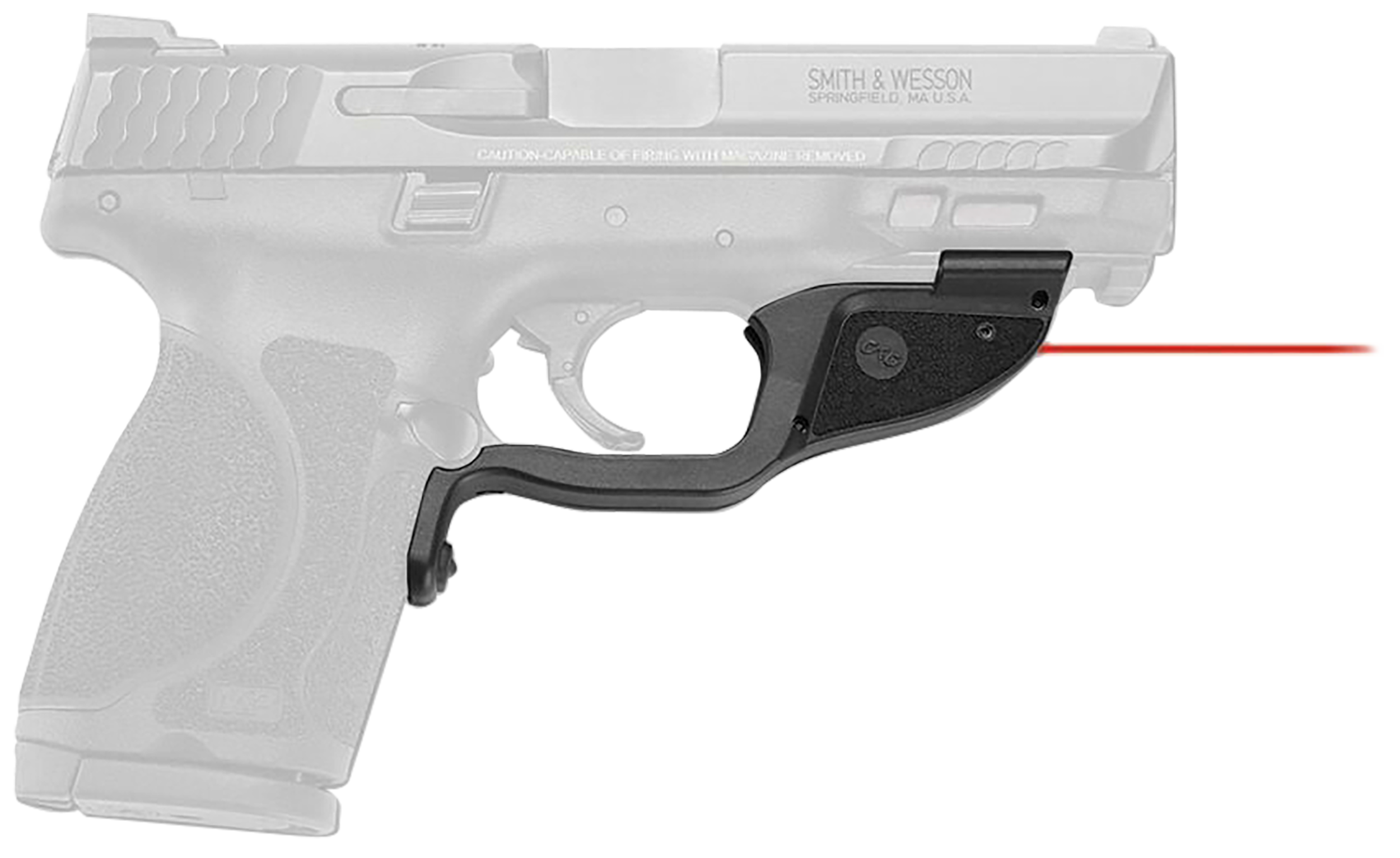 Crimson Trace 0174401 Laserguard  Fits S&W M&P M2.0, Red Laser Black Polymer, Trigger Guard Mount