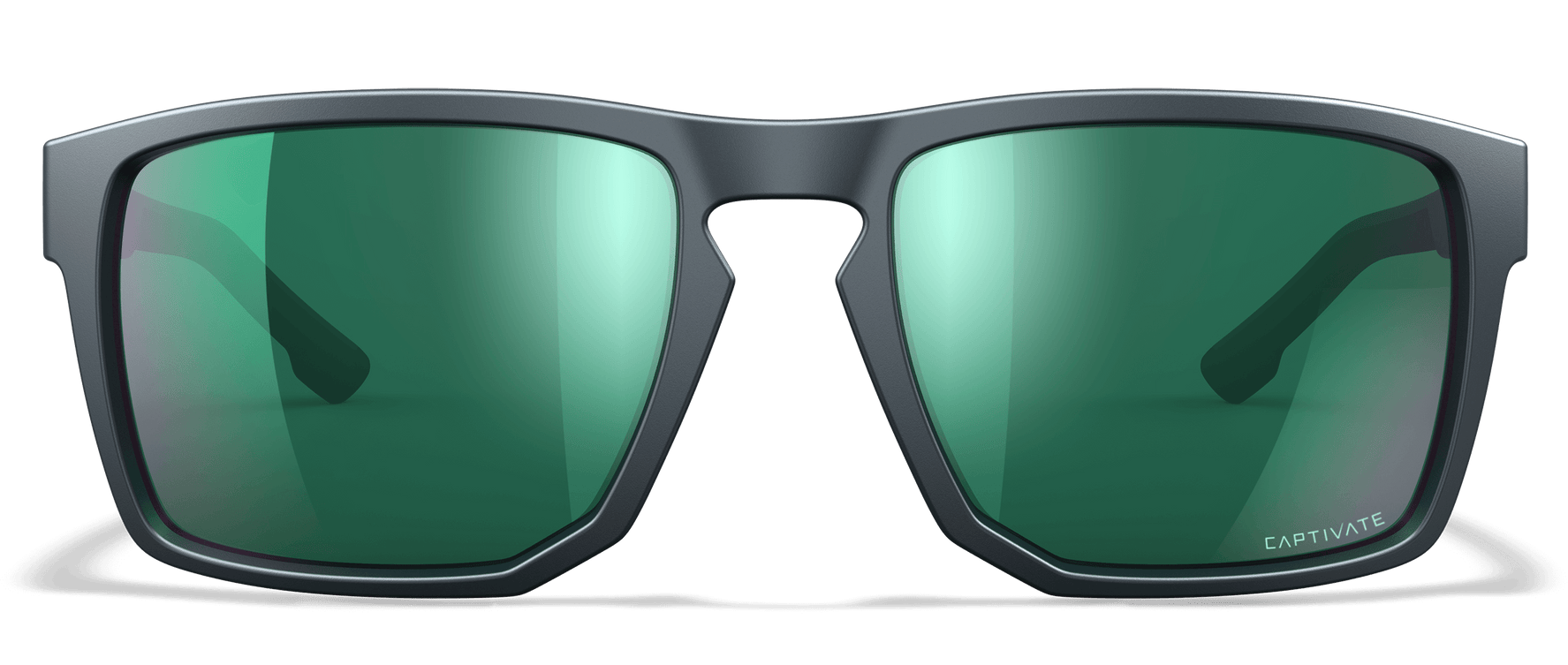 Wiley X Founder Captivate Polarized Green Mirror Shooting Glasses