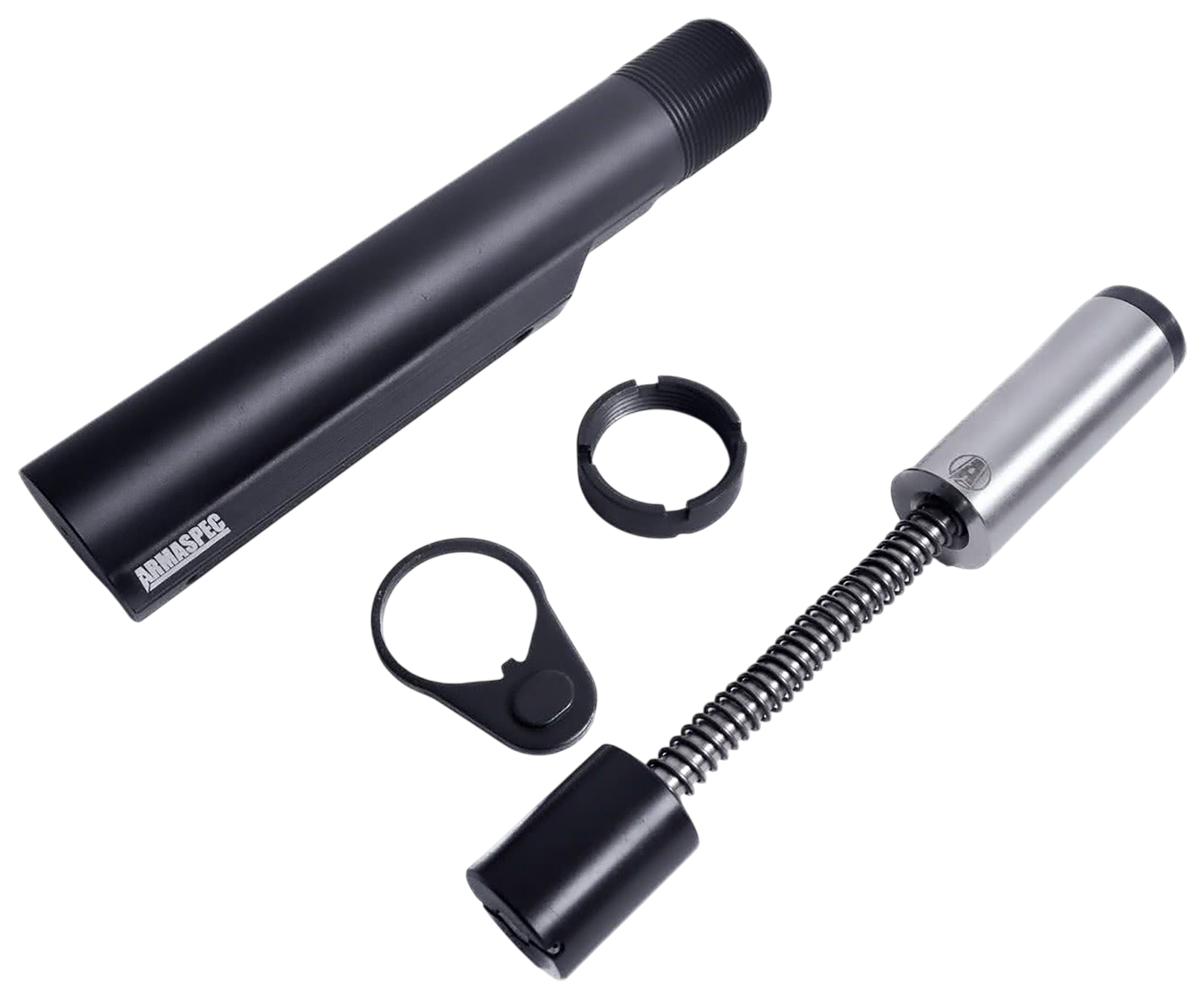 Armaspec ARM268-AR10 SMB-10 Buffer Kit Black/Silver AR-15 Gen3