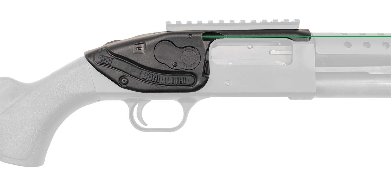 Crimson Trace 0178201 LaserSaddle Fits Mossberg 500, 590/Shockwave 590 Green Laser