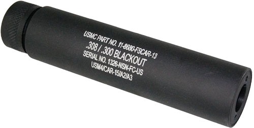 GUNTEC AR10 SLIP OVER FAKE SUPPRESSOR BLACK