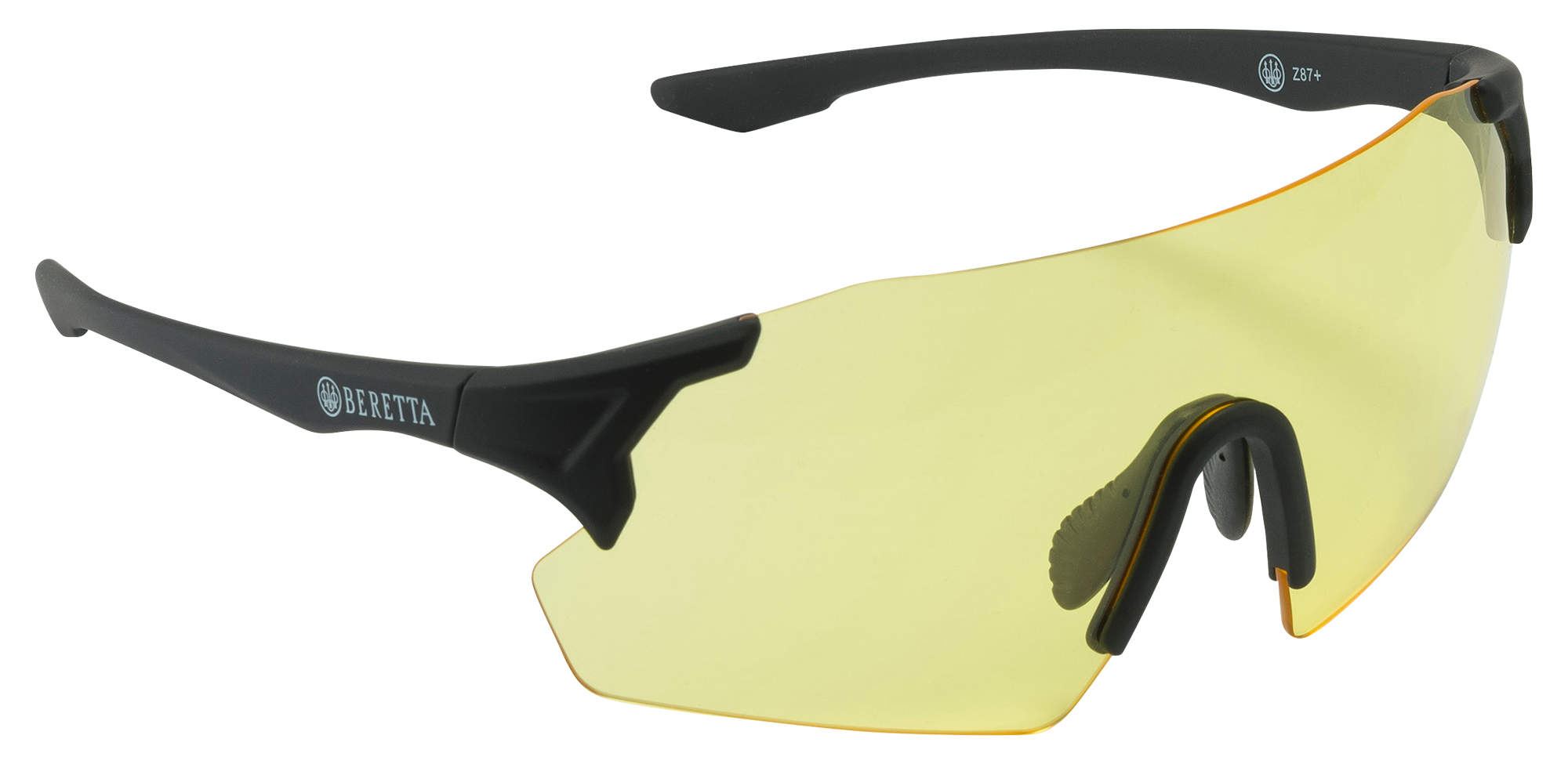 Beretta USA OC061A28540229UNI Challenge EVO Glasses Yellow Lens Black Frame