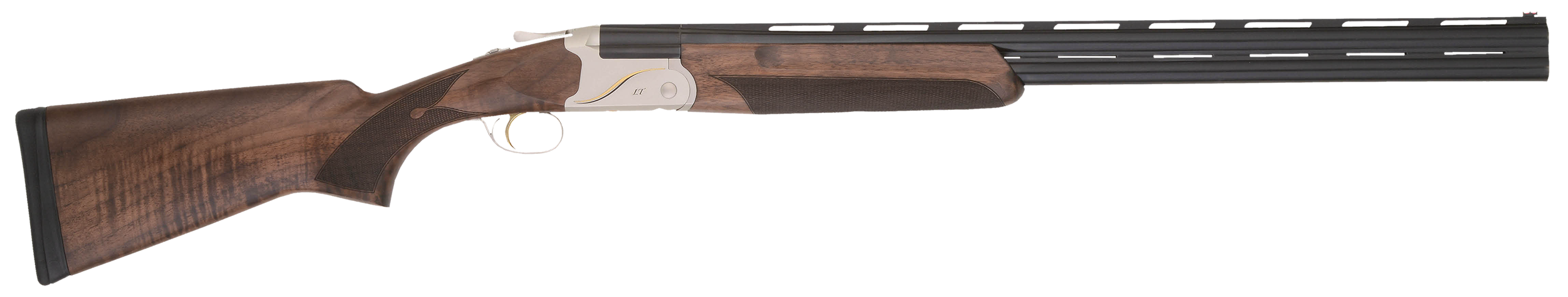 TriStar 33138 Trinity II Full Size 410 Gauge Break Open 3" 2rd 28" Black Over/Under Vent Rib Barrel, Acid Etched w/24K Gold Inlay Stainless Steel Receiver, Fixed Turkish Walnut Stock, Right Hand