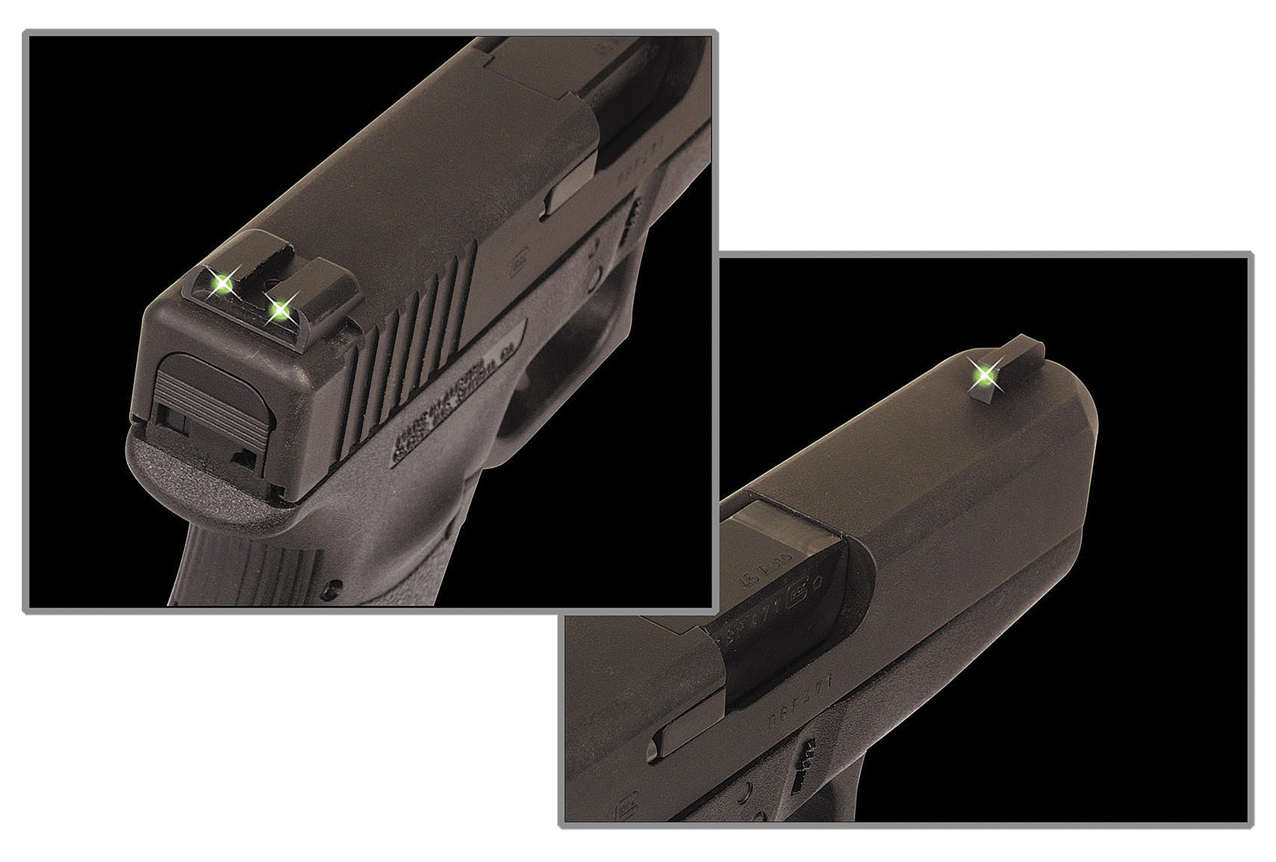 TruGlo TG231MP Tritium  Black | Green Tritium Front Sight Green Tritium Rear Sight