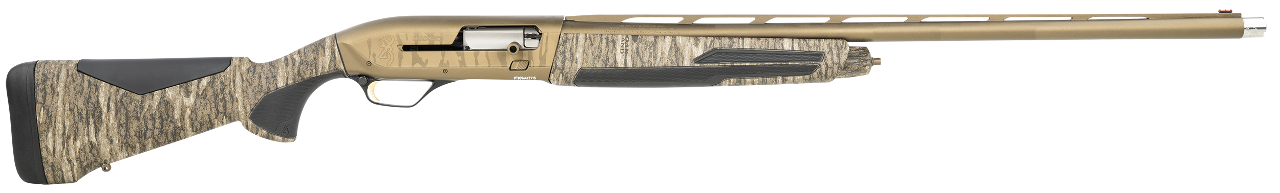 Browning 011706204 Maxus II Wicked Wing 12 Gauge 3.5" 4+1 28" Barrel, Burnt Bronze Cerakote Metal Finish, Mossy Oak Bottomland with Overmolded Grip Panels Stock