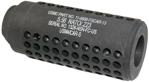 GUNTEC AR15 FAKE SUPPRESSOR SOCOM MINI 1/2X28 TPI BLACK