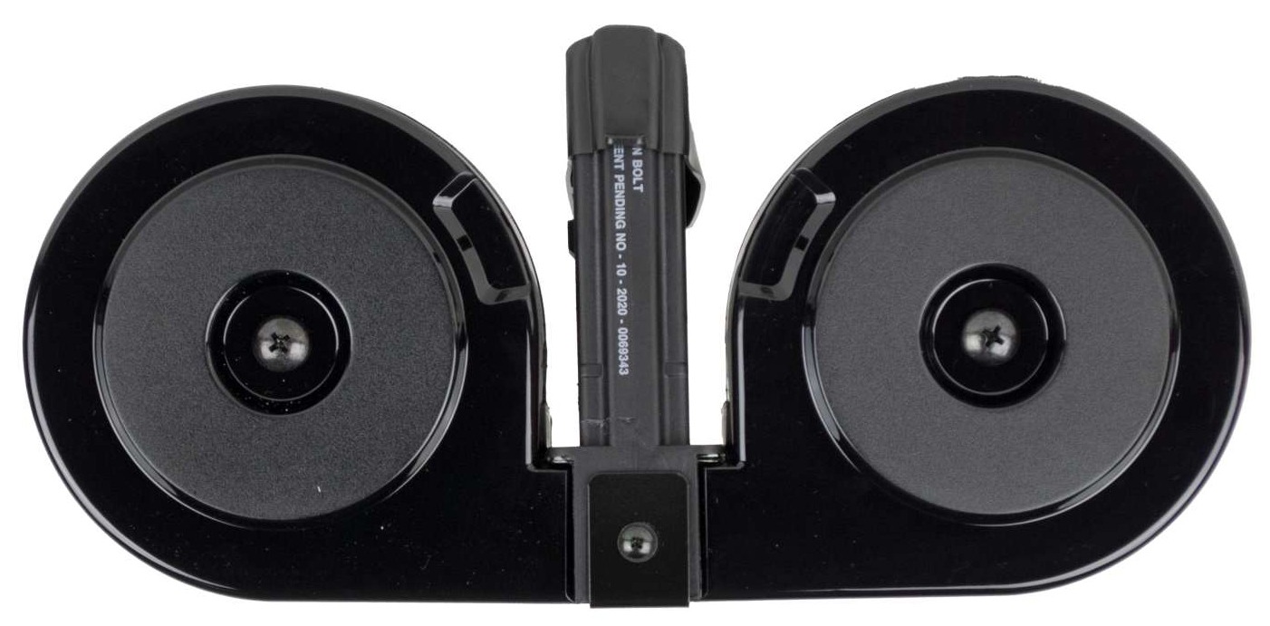 RWB DRUM AR-15 5.56 BLK WITH BLACK COVER 100RD