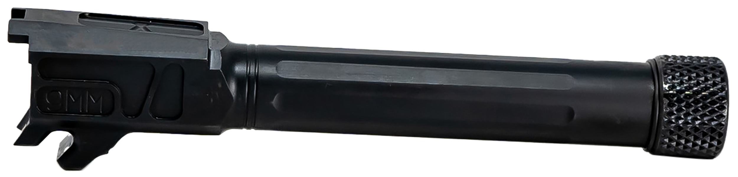 Faxon Firearms 365B910NXSOQT Match Series  9mm Luger Fluted Threaded Black Nitride Stainless Steel, Fits Sig P365 XL