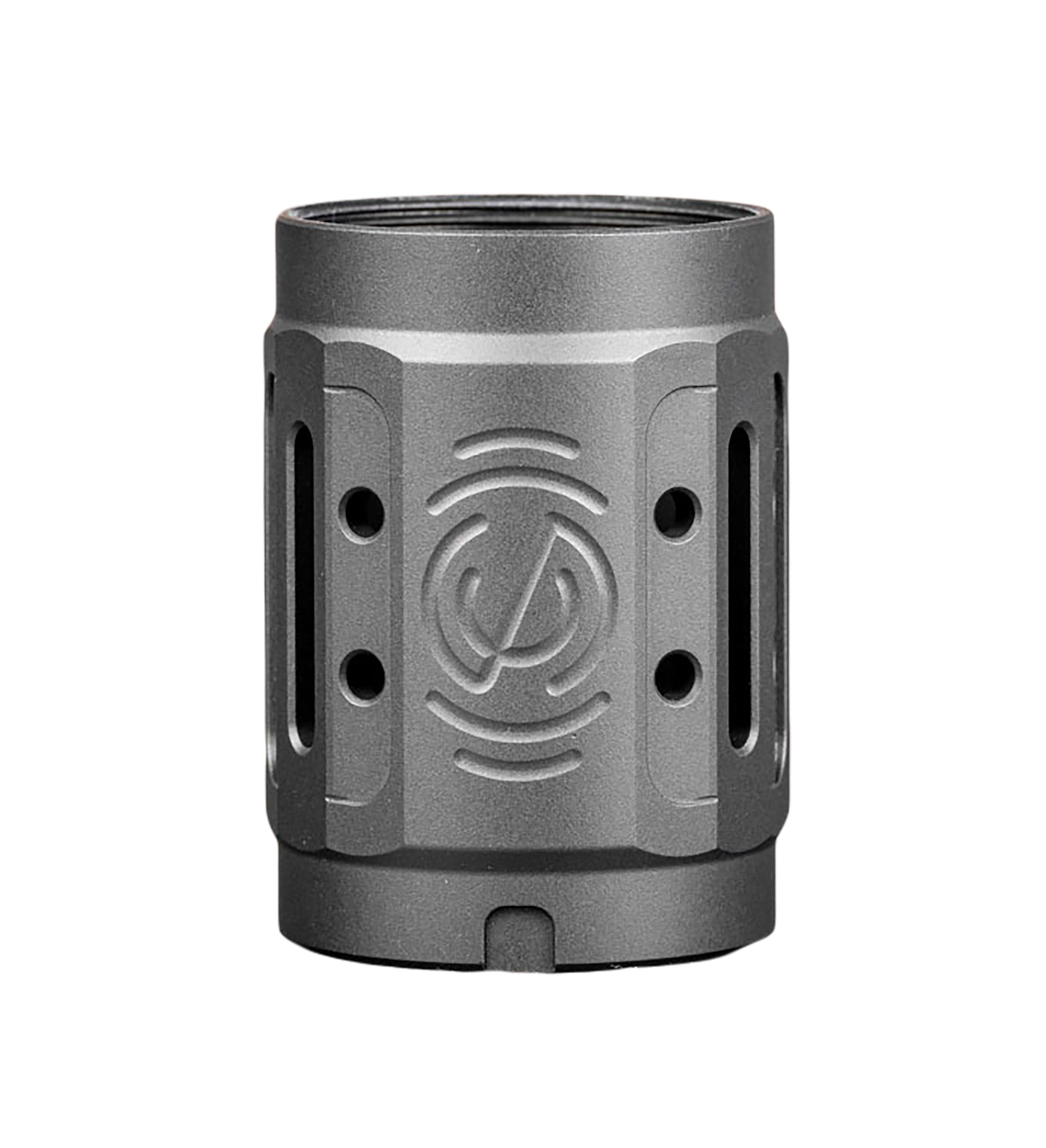 SilencerCo AC5447 Alpha MAAD Brake 2.0 Black Anodized Aluminum 2" OAL 1.45" Diameter