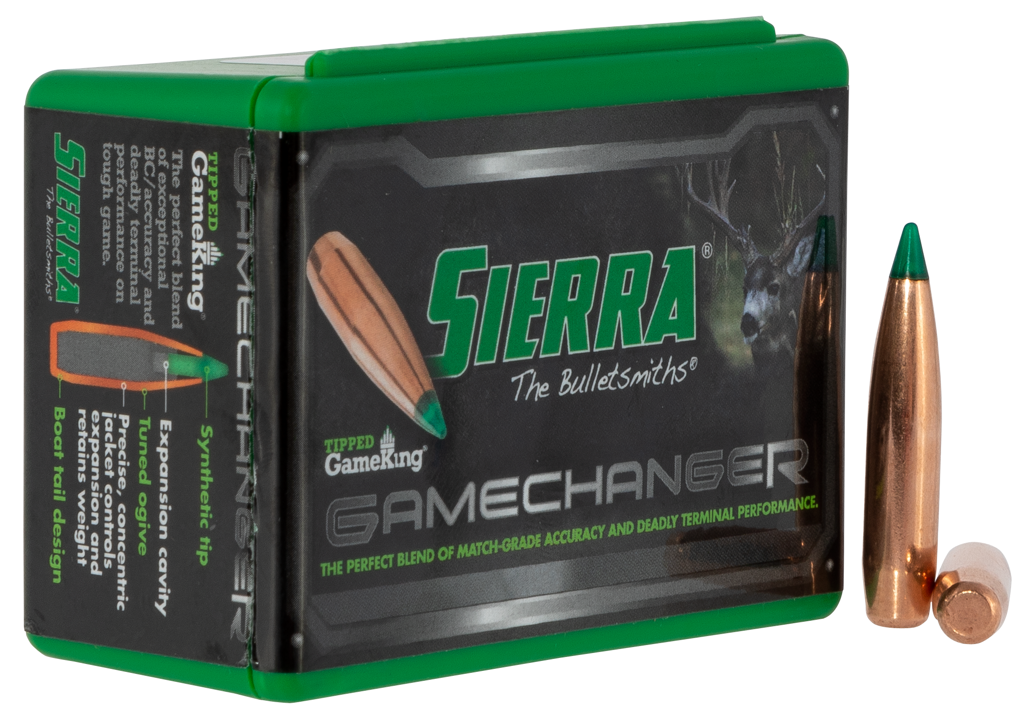 Sierra 4565T Tipped GameKing 7mm 165gr Hollow Point Boat Tail 50/Box
