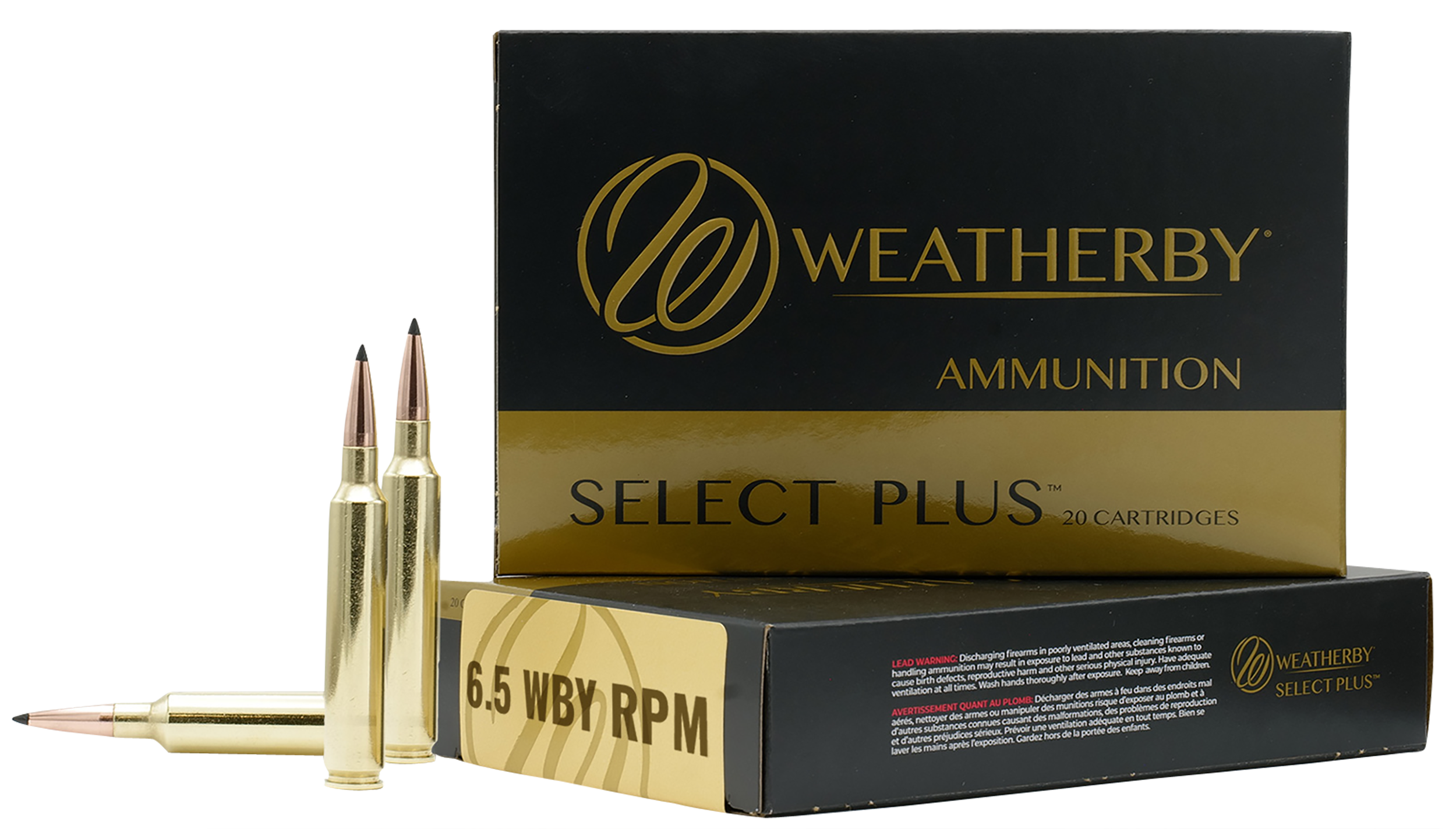 Weatherby B65RPM127LRX Select Plus  6.5WBYRPM 127gr Barnes LRX Lead Free 20 Per Box/10 Case