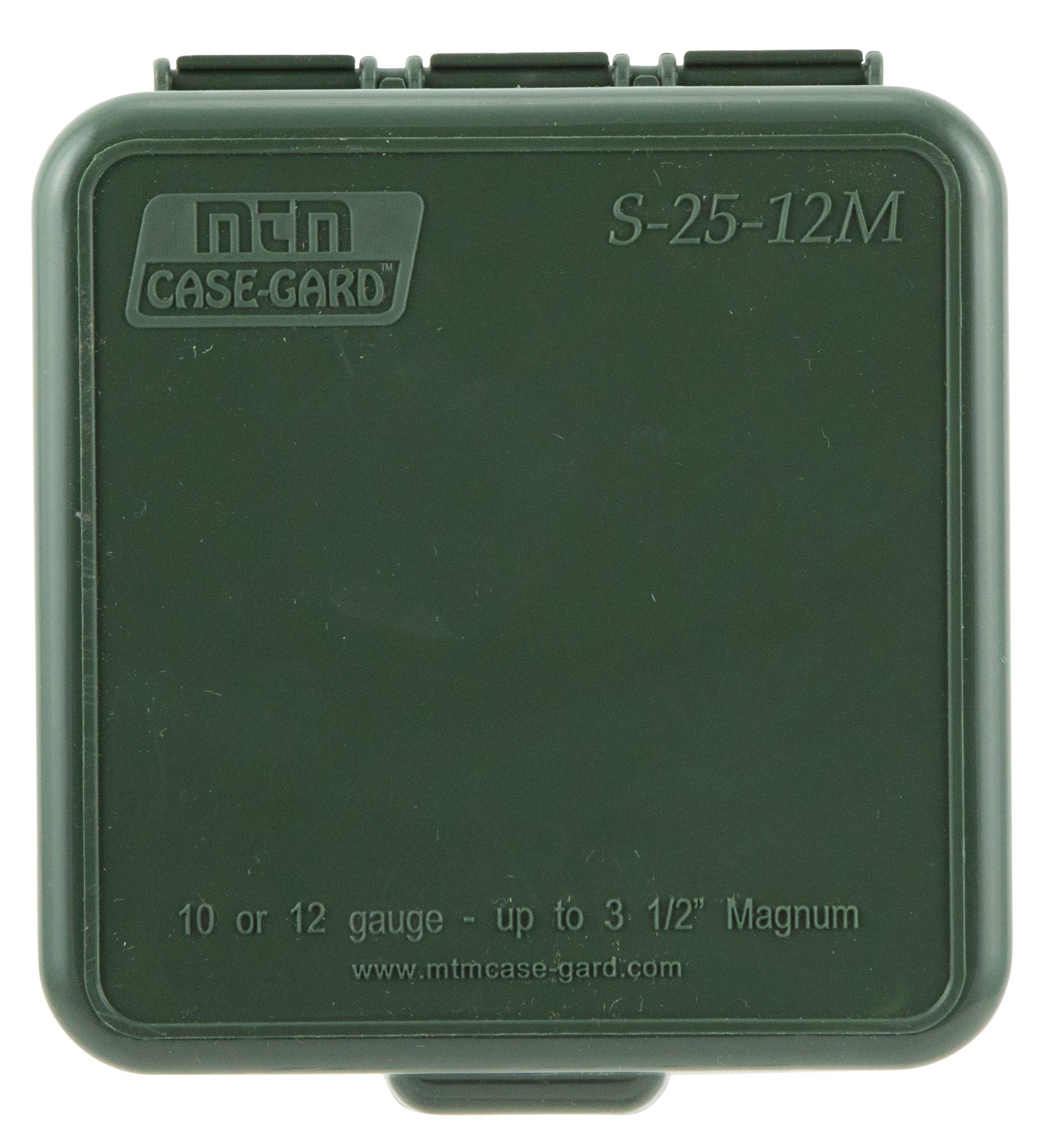 MTM Case-Gard S2512M11 Shotshell Box Flip-Top Multi Gauge Shotgun Forest Green Polypropylene 25rd