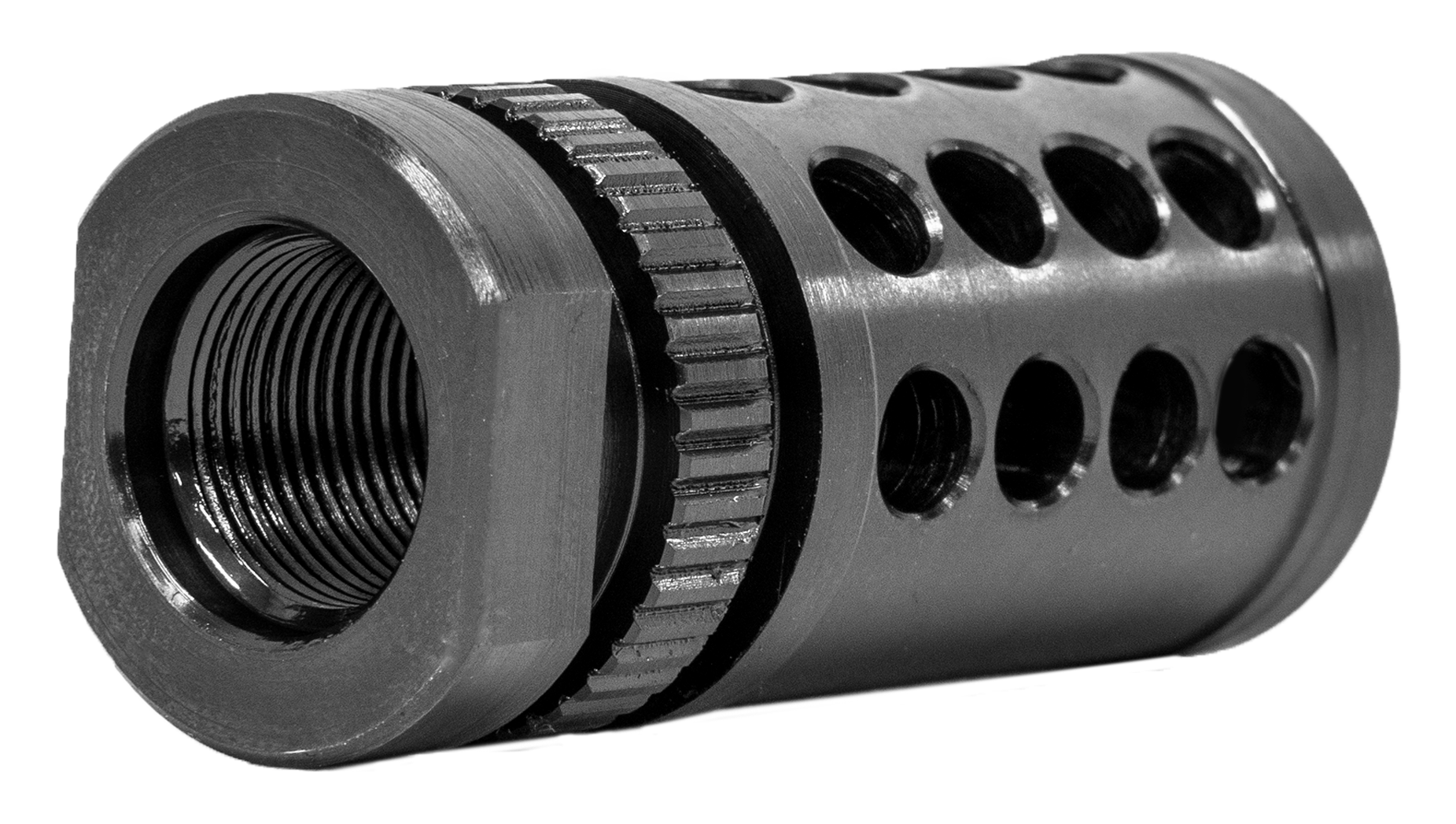 GrovTec US Inc GTHM317 G-Nite Flash Suppressor Black Nitride Steel with 1/2"-28 tpi Threads for 223 Cal