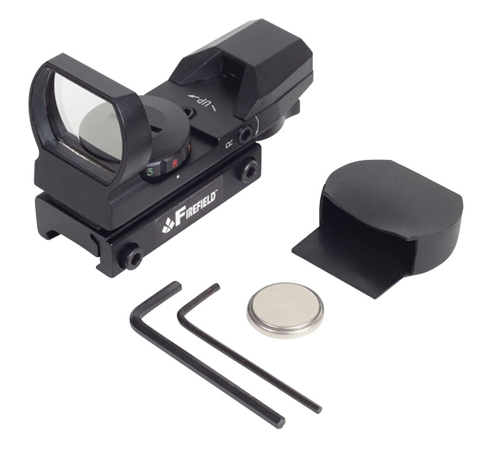 Firefield FF13004 Reflex Sight  Matte Black 1x33mm Red/Green Multi Reticle, Weaver Mount