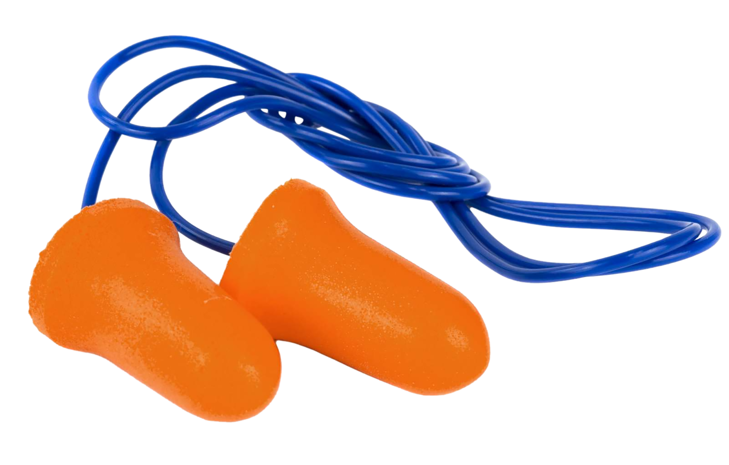 Walker's GWPCORDPLGBKT Corded Foam Ear Plugs 32 dB Orange with Blue Cord 50 Pair