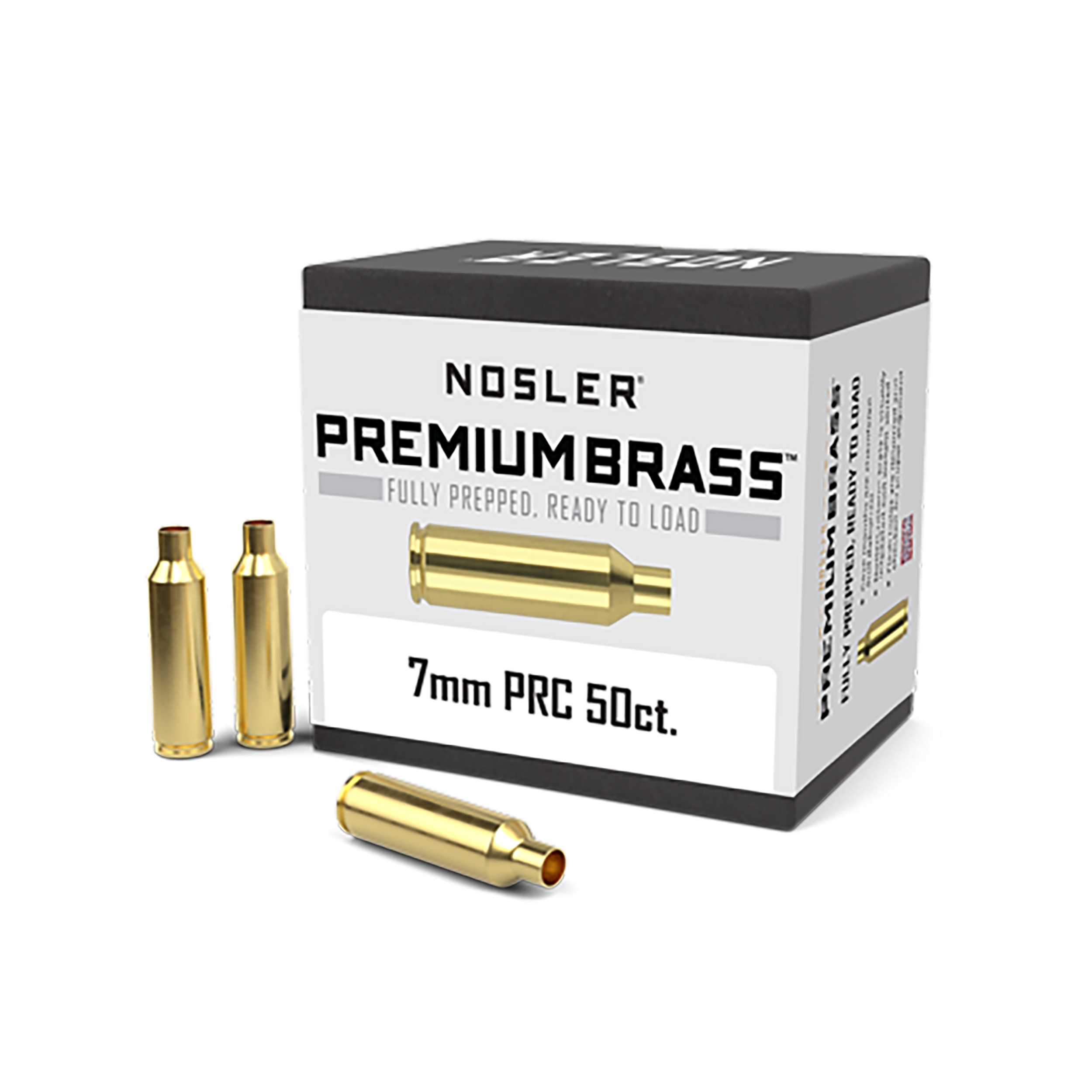 Nosler 17890 Premium Brass Unprimed Cases 7mmPRC Rifle Brass 50/Box