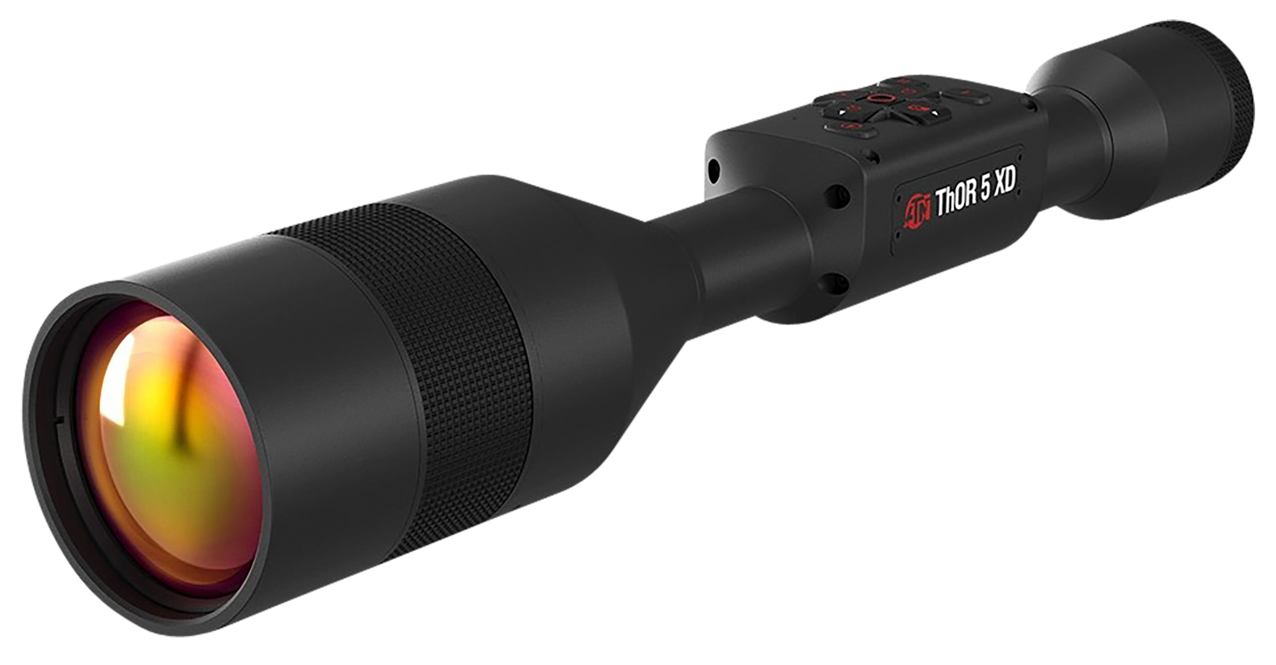 ATN TIWST51275A Thor 5 XD Thermal Rifle Scope, Black Anodized 3-30x Smart Mil Dot Reticle w/Zoom, 1280x1024 12 Micron Resolution