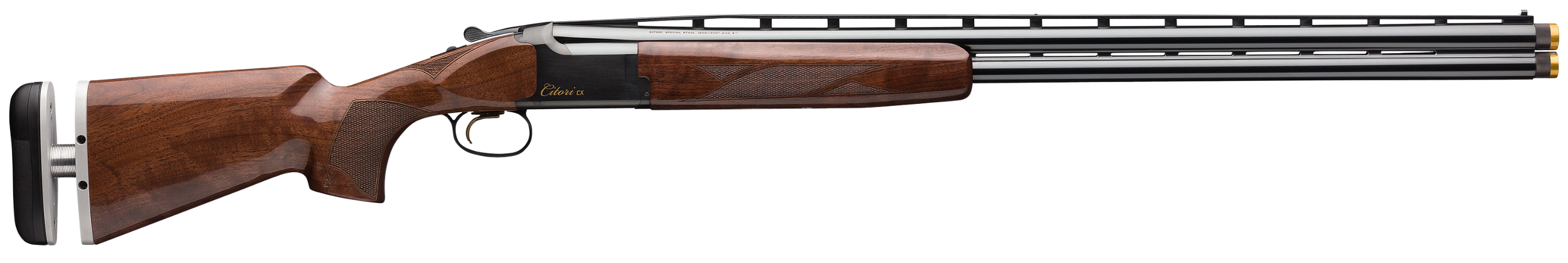 Browning 018179328 Citori CX Micro 12 Gauge 28" Barrel 3" 2rd, Blued Steel Barrel & Gold Accented Receiver, American Black Walnut Stock With Graco Butt Pad Plate For Adjustable LOP (Compact)