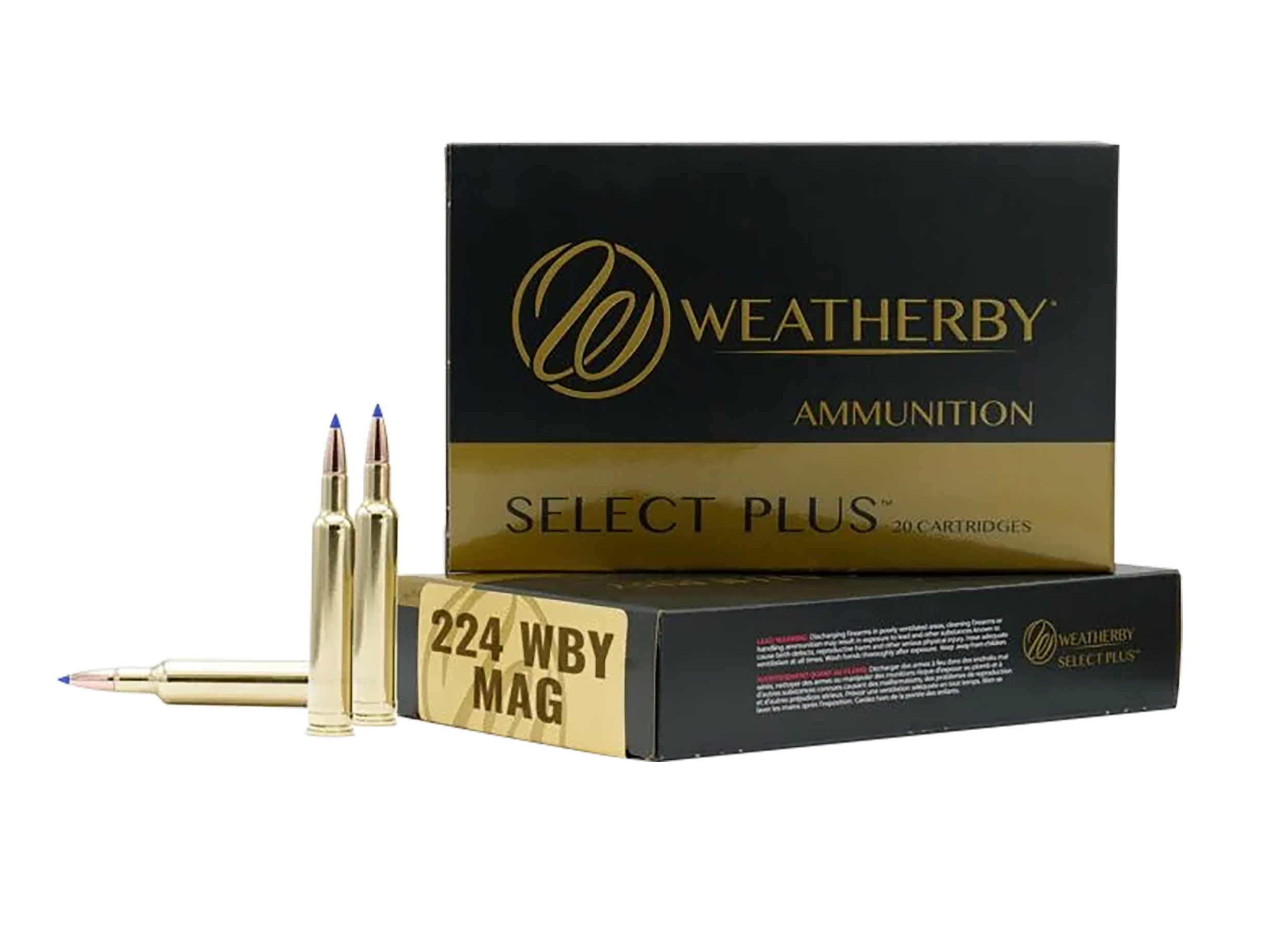 Weatherby H22450VMAX   224WthbyMag 50gr Hornady V-Max 20 Per Box/10 Case