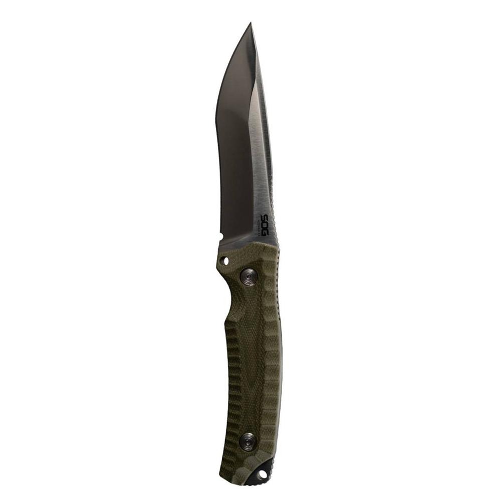 SOG Knives Hidaka FX Fixed Knife 4-4/5" Drop Point Blade Green