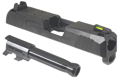 Ruger  Max-9 Slide Assembly Fits Ruger Max-9 9mm Luger, Black Optic Ready/Serrated Slide