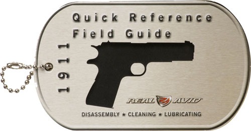 REAL AVID 1911 FIELD GUIDE 1911 MAINTENANCE CARDS