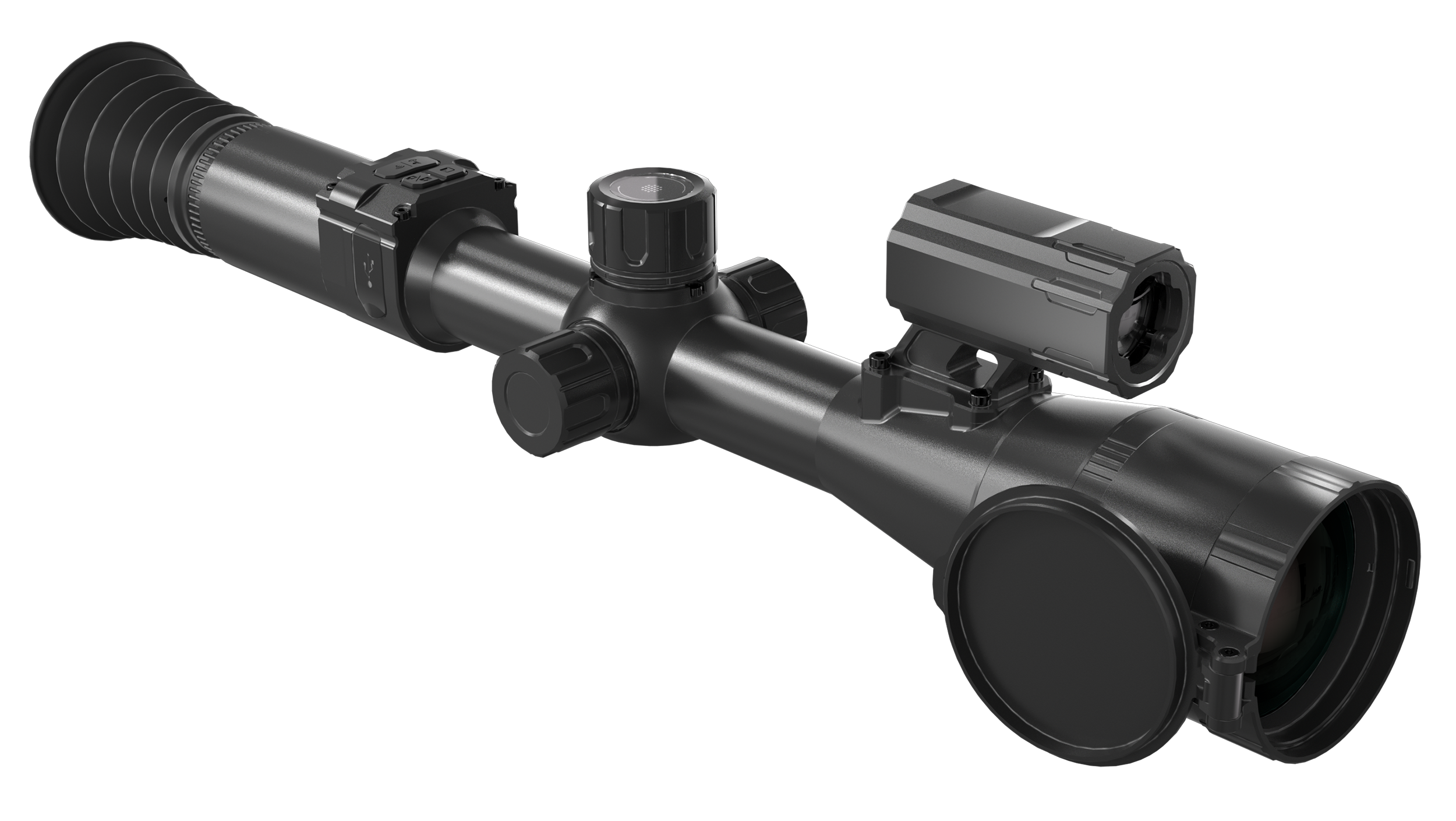 PARD PA435/LRF Pantera 480 LRF Thermal Black 2.3x35mm Multiple Reticle, Digital 2x/4x/6x/8x Zoom, 480x360 Resolution