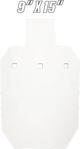 BASH TARGET AR500 SILHOUETTE HALF SIZE 9"X15"-3/8" THICK