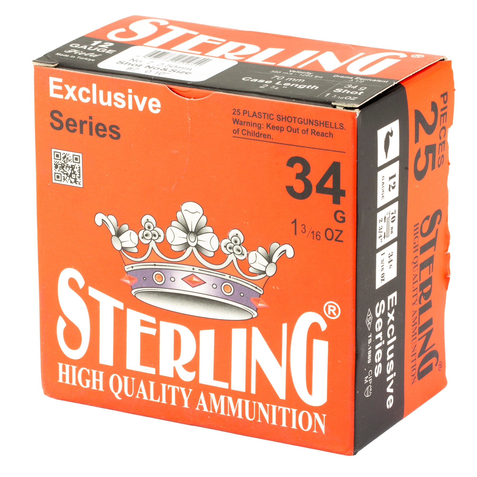 STERLING EXCLSV 12GA 2.75" #7 25/250