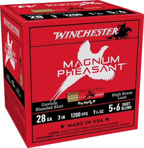 WINCHESTER MAGNUM PHEASANT 28GA 2.75" 1-1/8OZ 5&6 25RD