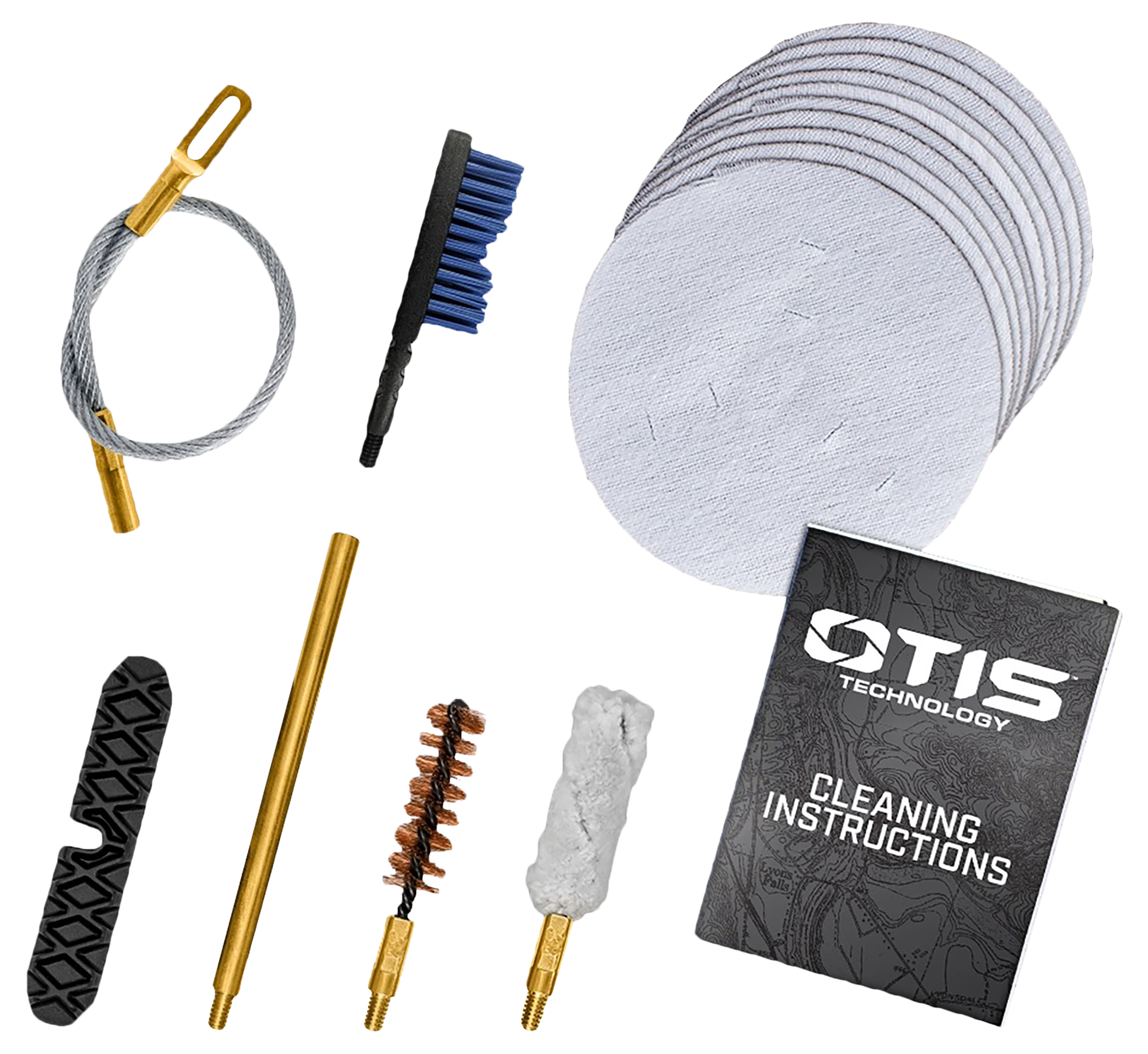 Otis FG7019MM Patriot Cleaning Kit 9mm Pistol/15 Pieces Yellow Plastic Box Case