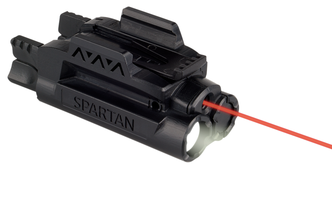 LaserMax SPSCR Red Spartan Light/Laser Black 120 Lumens White LED