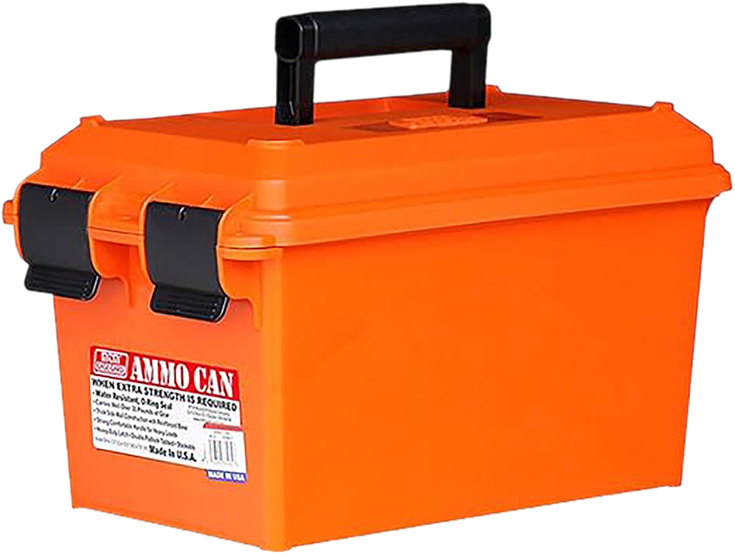 MTM Case-Gard AC35 Ammo Can  Orange Polypropylene