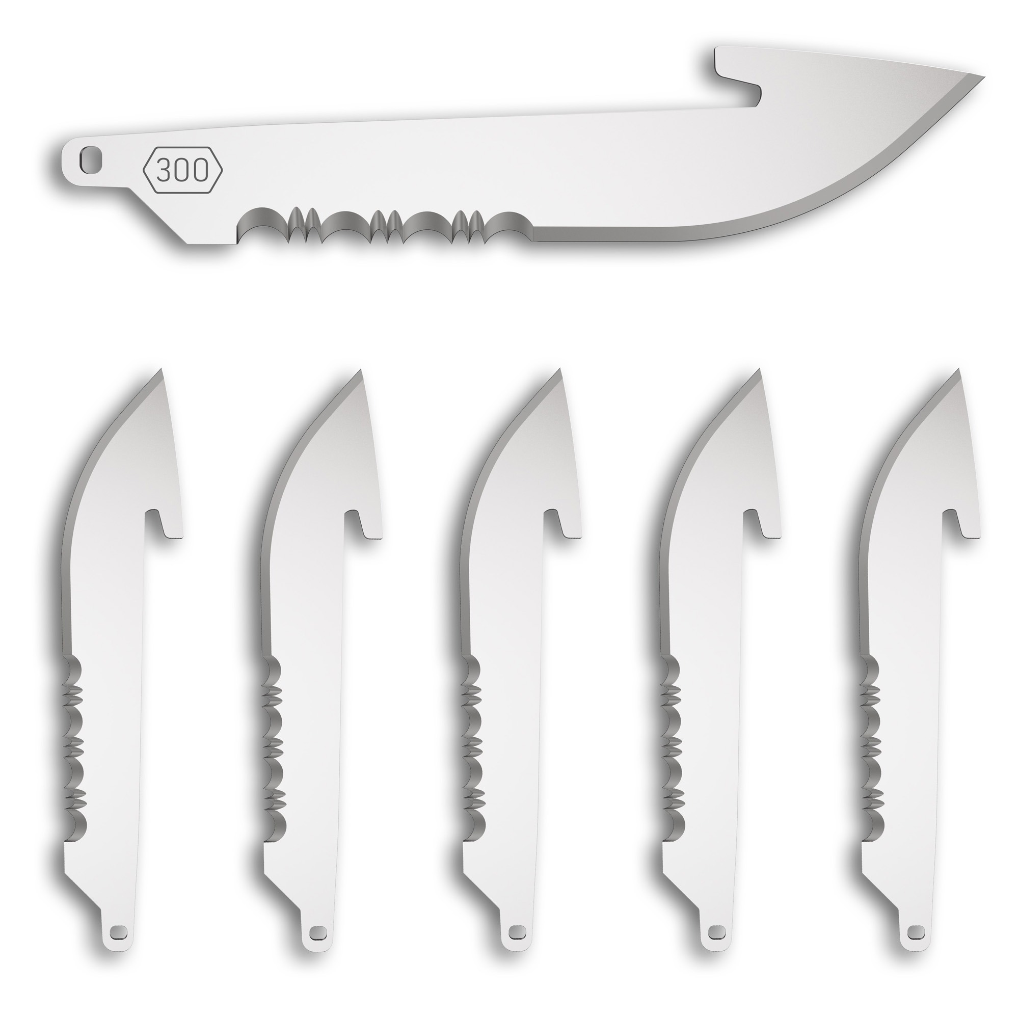 OD EDGE DROP-PT 3.0" SRTD BLADE 6PK