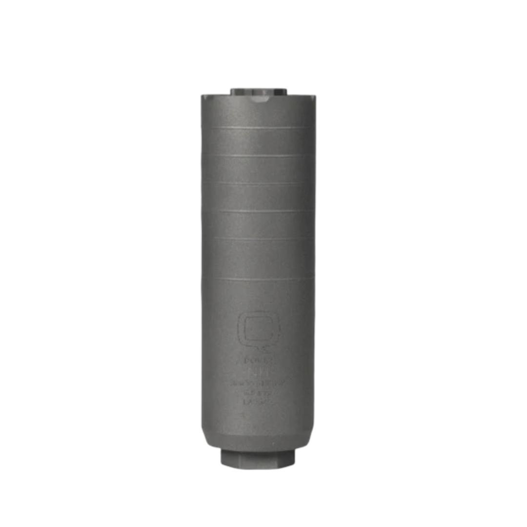 Q Jumbo Shrimp Quick Attach Suppressor 6.5 Creedmoor Titanium 5/8x24 5.7" Bead Blast Finish with Rearend Muzzle Device