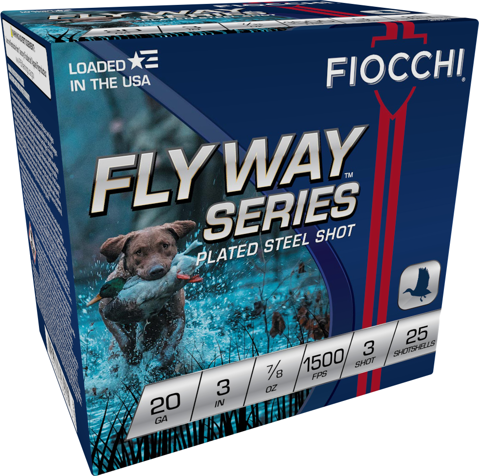 Fiocchi 203ST3 Flyway 20Gauge 3" 7/8oz 3Shot 25 Per Box/10 Case