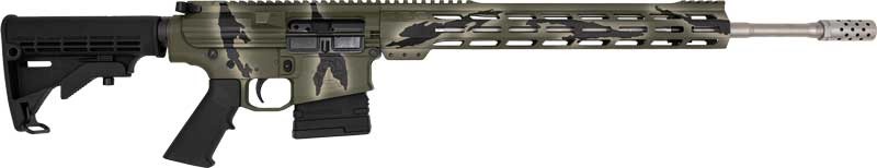 GLFA AR10 RIFLE 6.5CM 20" S/S BBL 10-SHOT PURSUIT GREEN CAMO