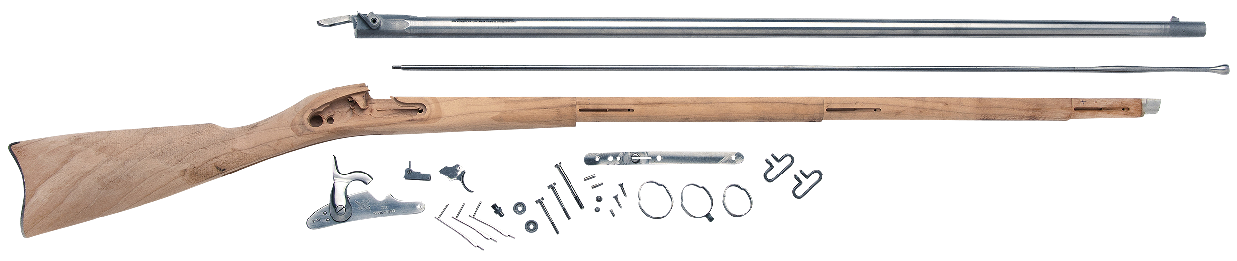 Traditions KR6186100 1861 Springfield  58 Cal Percussion 40" Natural Stainless Rifled Barrel Unfinished Walnut Stock Sidelock Action