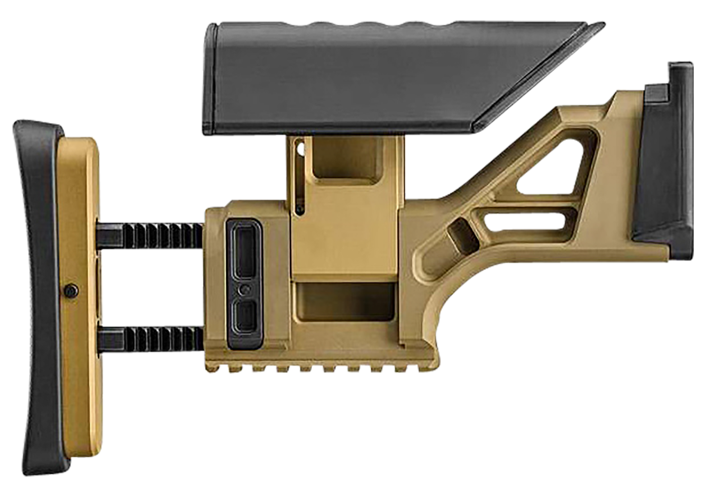 FN 20100567 SSR Rear Stock Assembly FDE Aluminum, Fully Adjustable for FN SCAR 16S/17S