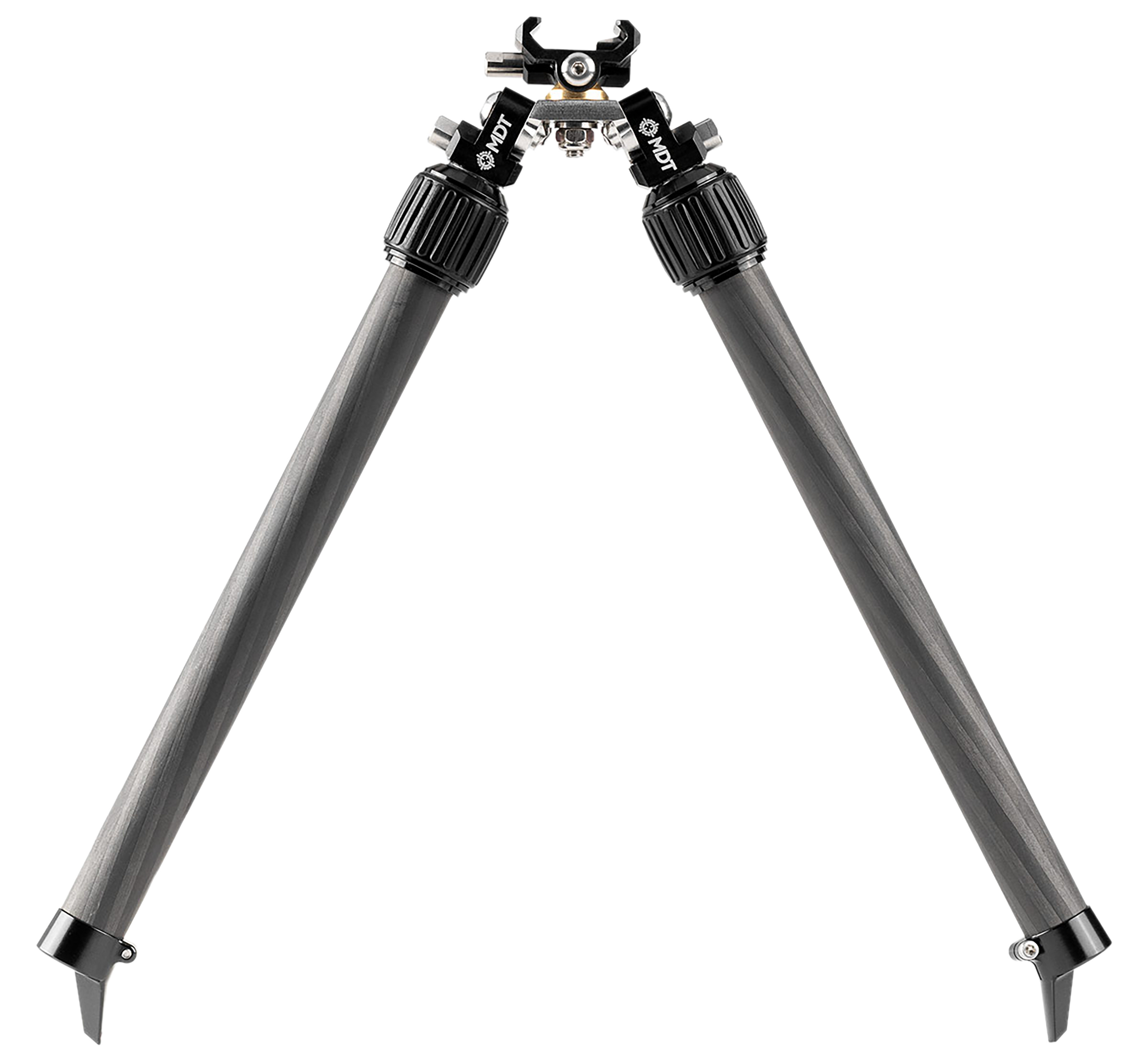 Mdt Sporting Goods Inc 114770BLK BackCountry Bipod 7.50-14.30" High Black Carbon Fiber/Aluminum