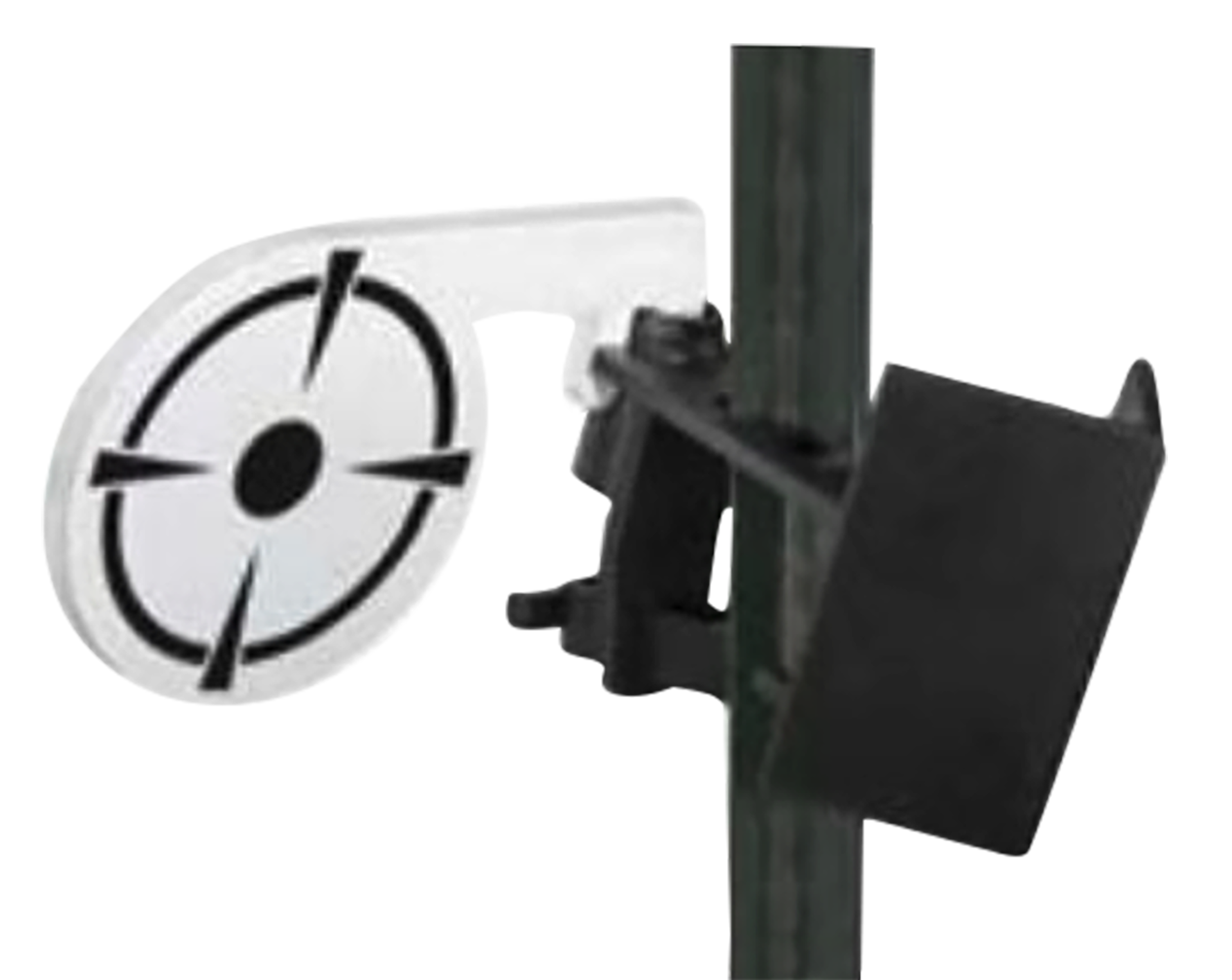 Birchwood Casey TP38DT T-Post Dueling Target Steel Black/White Bullseye