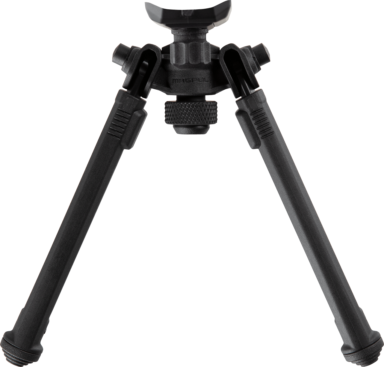 Magpul MAG1075-BLK Bipod  made of Aluminum with Black Finish, Sling Stud Attachment, 6.30-10.30" Vertical Adjustment, & Rubber Feet for AR-Platform