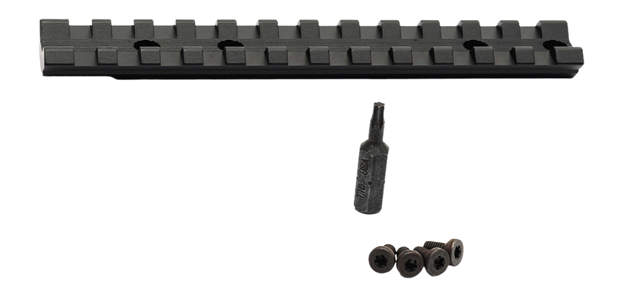 Savage Arms 56442 Scope Rail Revel Black Aluminum 8.40" Long
