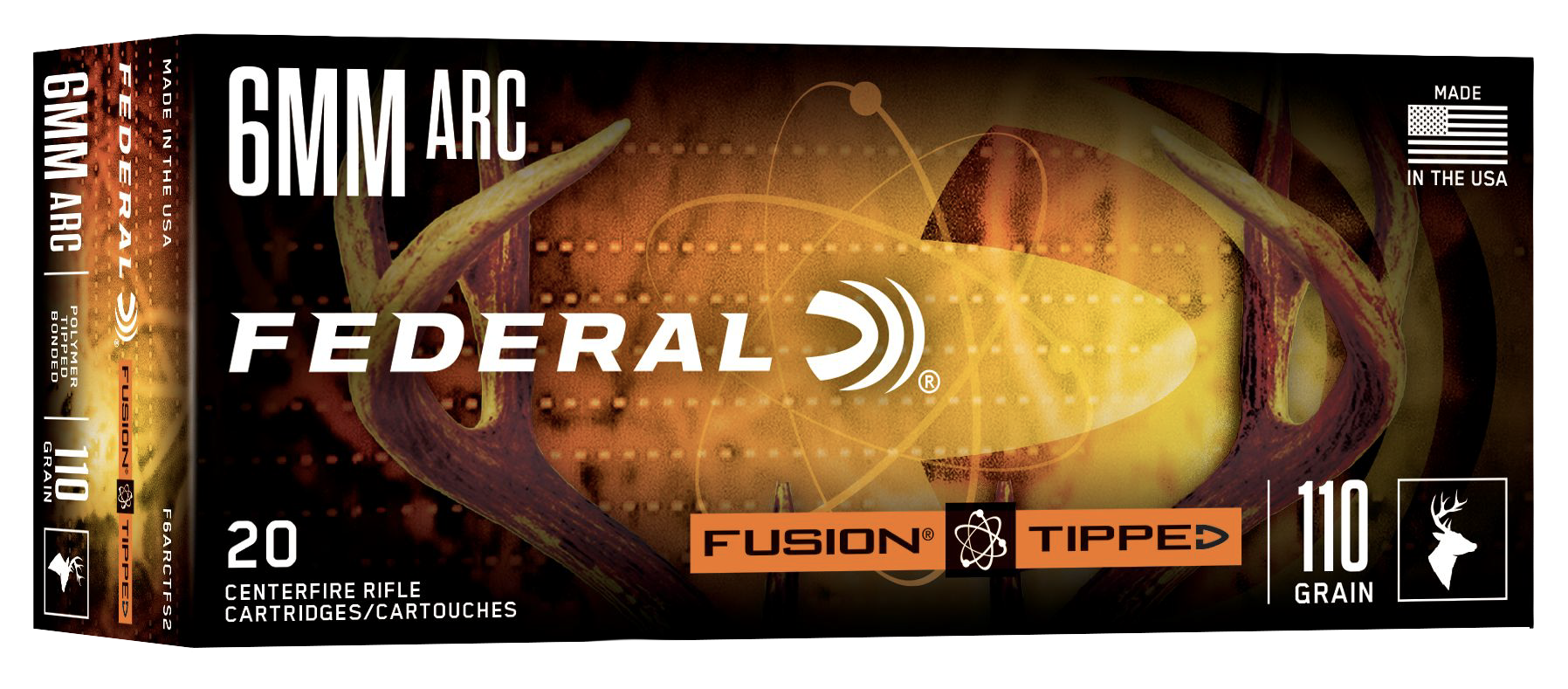 Federal F6ARCTFS2 6ARC 110gr Fusion Tipped 20 Per Box/10 Case