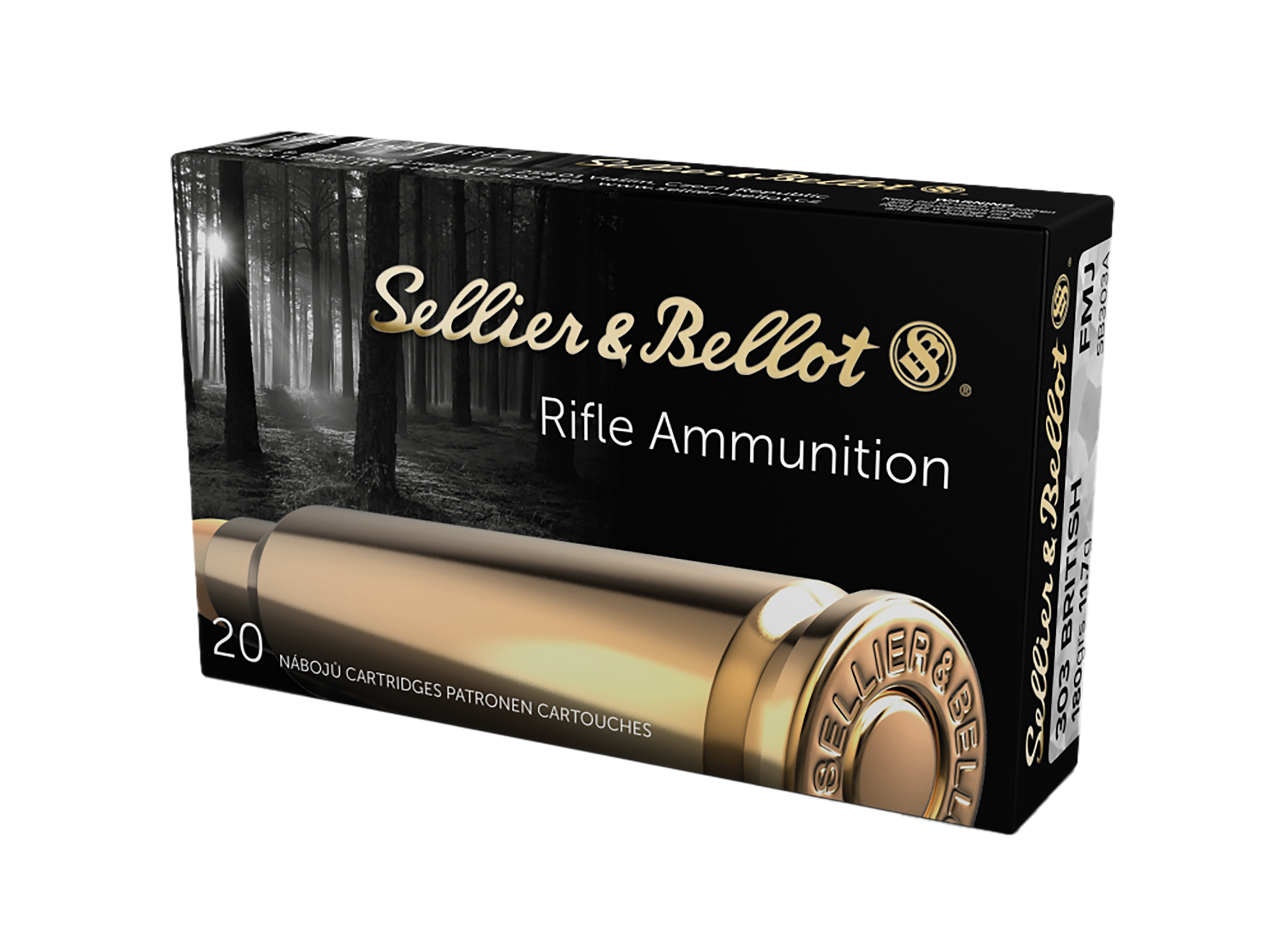 Sellier & Bellot SB303A Rifle  303British 180gr Full Metal Jacket 20 Per Box/20 Case